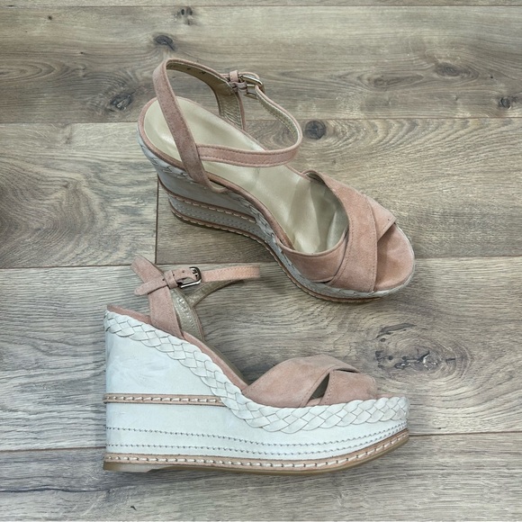 Stuart Weitzman wedge with suede straps - Size 8 - Picture 2 of 9